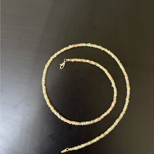 Lizzie Fortunato Fine tiny opal necklace